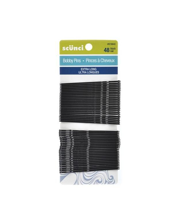 Conair Extra Long Bobby Pin Black 48 Pcs