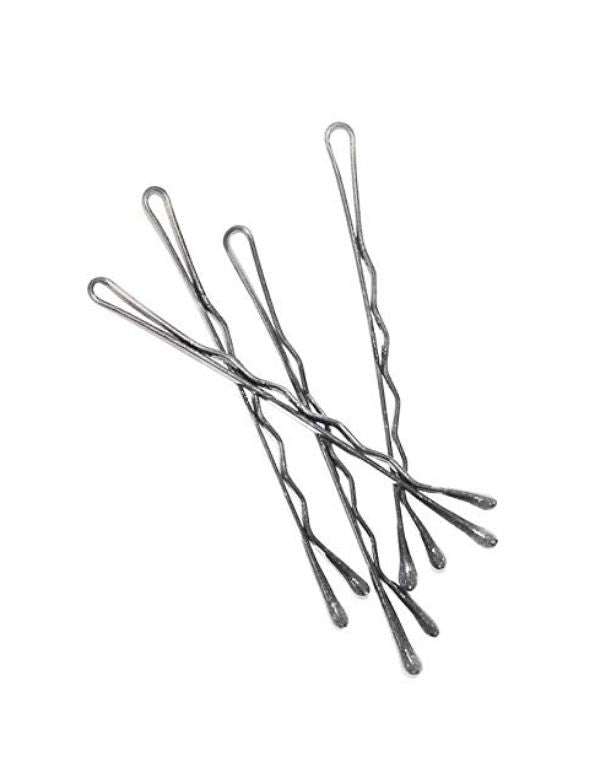 BabylissPRO Crimped Bobby Pins - Silver