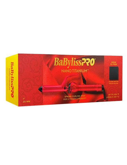 BabylissPro Nano Titanium MiraCurl Automatic Curler 1-1-4 Red