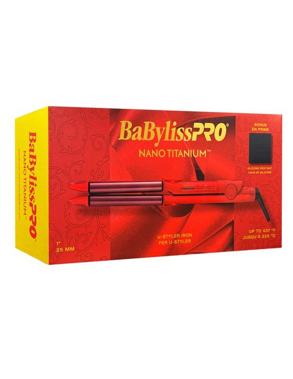 BabylissPro Nano Titanium U-styler Iron 1 Silicon Heat Mat