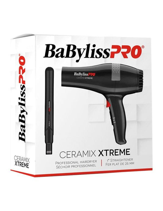 BabylissPro Ceramix Xtreme Hairdryer & Flat Iron Duo