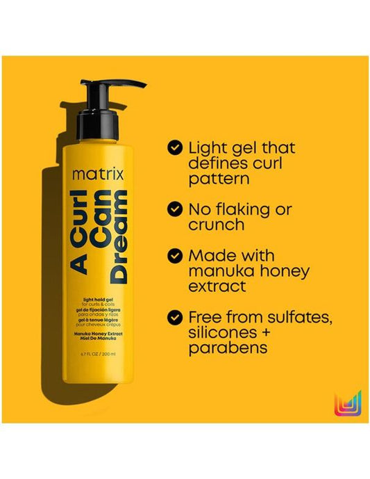 Matrix A Curl Can Dream Light Hold Gel - 200ml