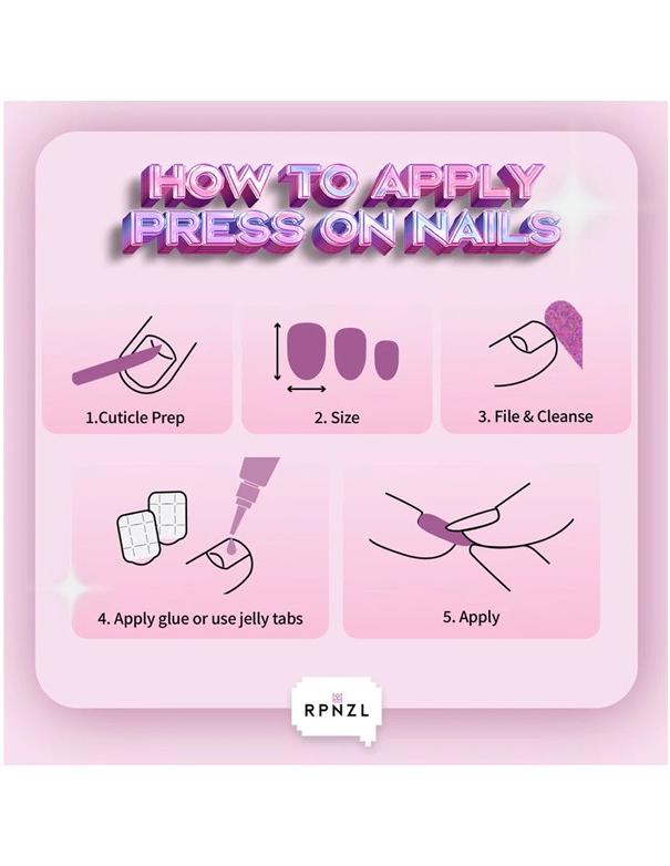 RPNZL Press-on Nail Kit - Red Ridinghood