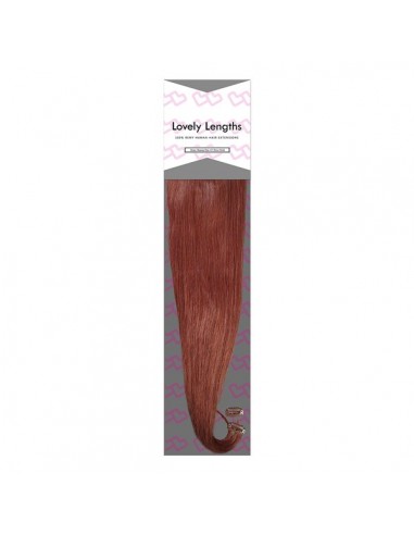 Lovely Lengths Clip-In Extensions 16 Inch 33 Red