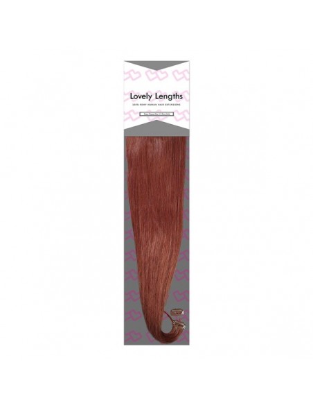 Lovely Lengths Clip-In Extensions 16 Inch 33 Red