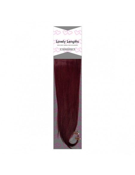 Lovely Lengths Clip-In Extensions 16 Inch 99J Plum
