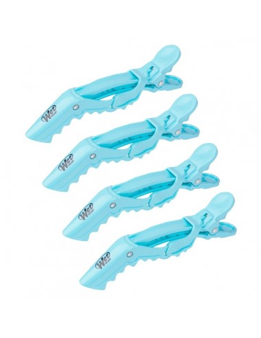 Wet Brush Wet Clips 4 Pack Blue