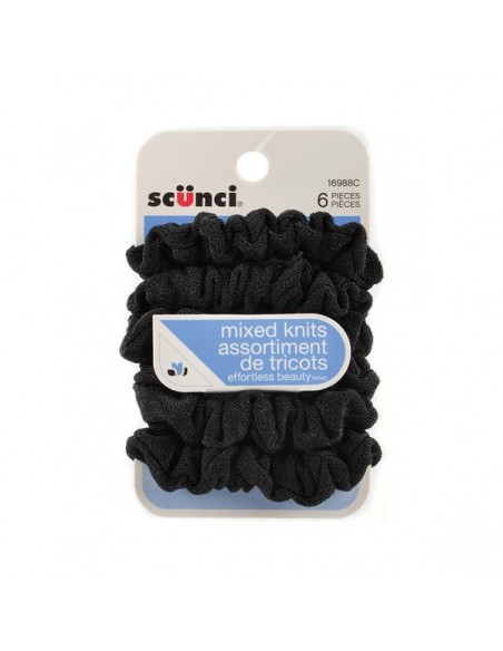 Conair Silky Twisters Black 6 Pack