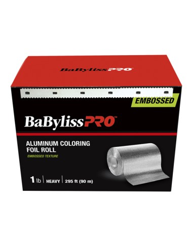 BabylissPro Aluminum Coloring Foil Roll Embossed Heavy 295ft