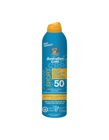 Australian Gold Continuous Spray Sunscreen Sport SPF 50 - 170g
