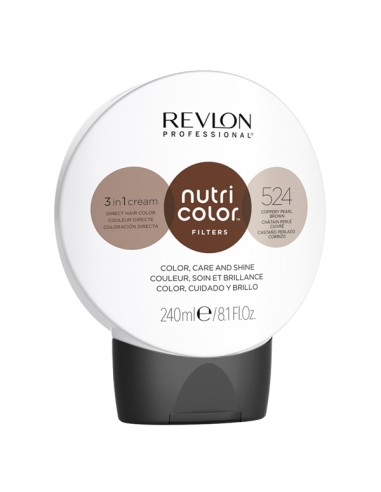 NEW Revlon Professional Nutri Color Filters 524 Coppery Pearl Brown - 240ml