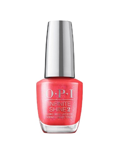 OPI Infinite Shine Left Your Texts on Red