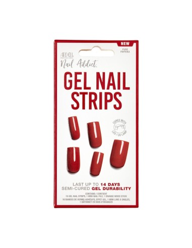 Ardell Nail Addict Gel Nail Strips Pure Paprika