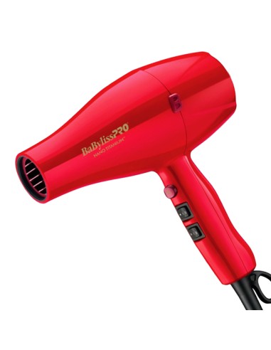 BabylissPro Nano Titanium Ionic Hairdryer Red