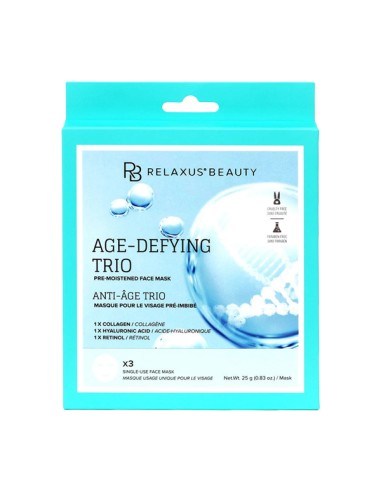 Relaxus Age-Defying Trio Face Masks 3pc