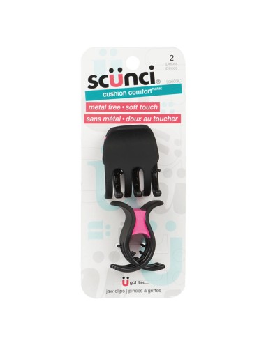 Conair Scunci Cushion Jaw Clips 2Pc