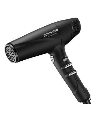 BabylissPro Nano Titanium High-speed Dual Ionic Hairdryer Black