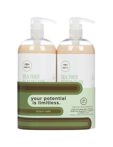 Paul Mitchell Tea Tree Scalp Care Regeniplex Liter Duo