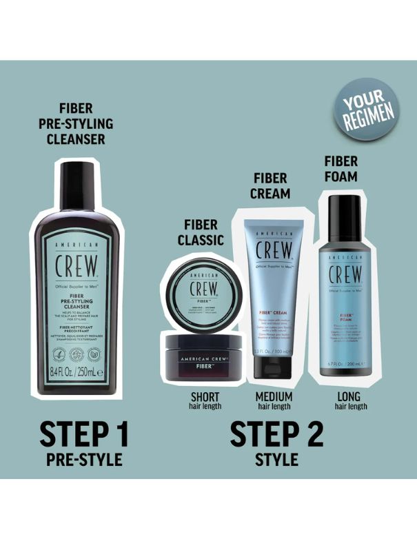 American Crew Fiber Pre-Styling Shampoo - 250ml