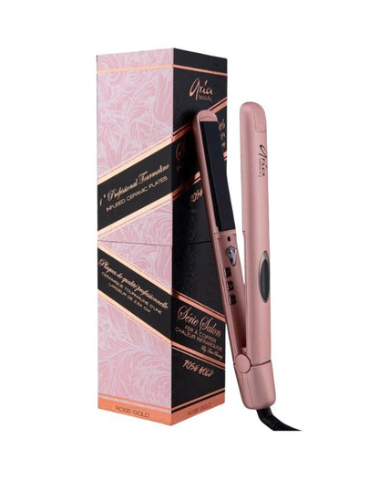 Aria Infrared Ceramic Hair Straightener Rose Gold  1