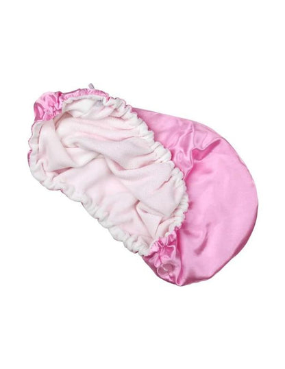 Aria Very Necessary Pink Satin Hair Towel