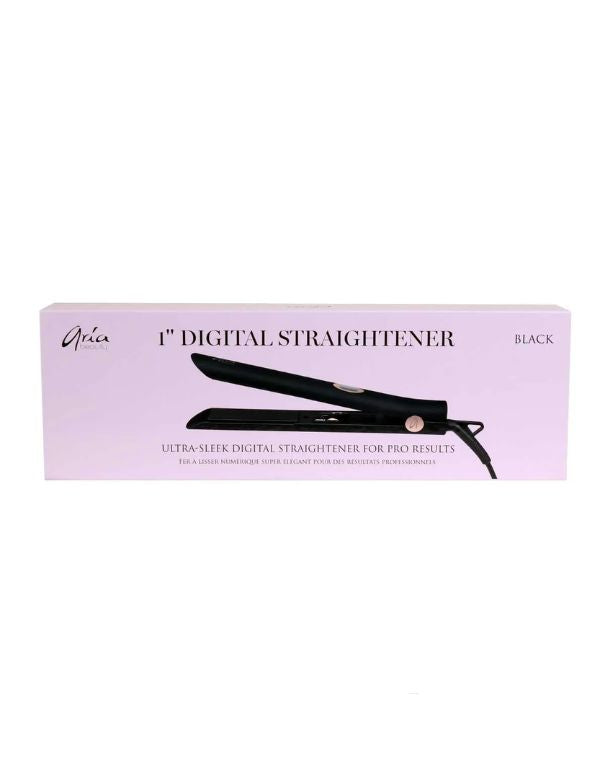 Lisseur à cheveux numérique Aria Ultra Sleek noir 1"
