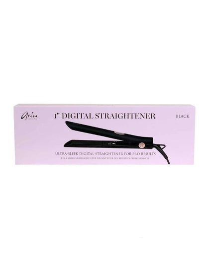 Lisseur à cheveux numérique Aria Ultra Sleek noir 1"