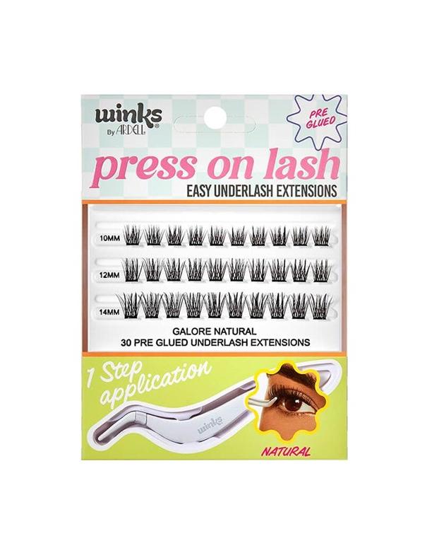 Ardell Winks Galore Natural Press On Pre-Glued Underlash Extensions Kit