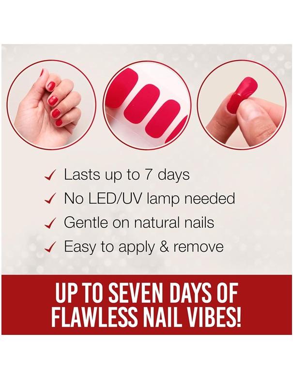 Ardell Nail Addict Nail Strips Regal Red