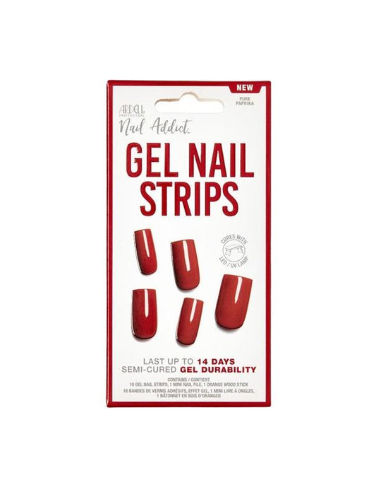 Ardell Nail Addict Gel Nail Strips Pure Paprika