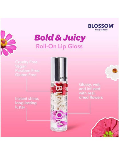 BLOSSOM Fruit Orchard Roll-On Lip Gloss Strawberry - 5.9ml