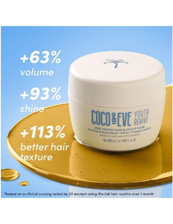 Coco & Eve Youth Revive Pro Youth Hair & Scalp Mask - 212ml
