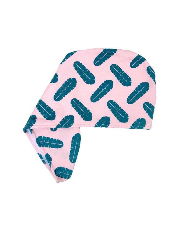 Coco & Eve Microfibre Hair Towel Wrap Leaf Print