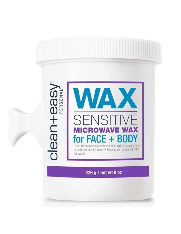 Cire micro-ondes CleanEasy Sensitive pour le visage et le corps - 226 g