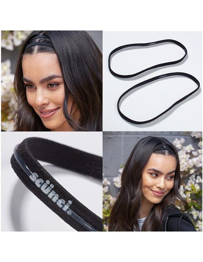 Conair Headwraps Black 4 Pcs