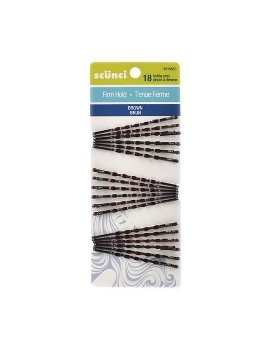 Conair Extra Firm Bobby Pin Brown 18 Pcs