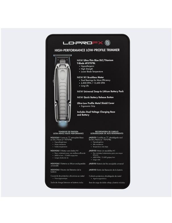 BabylissPro Fxone Lo-profx High Performance Low-profile Trimmer Silver