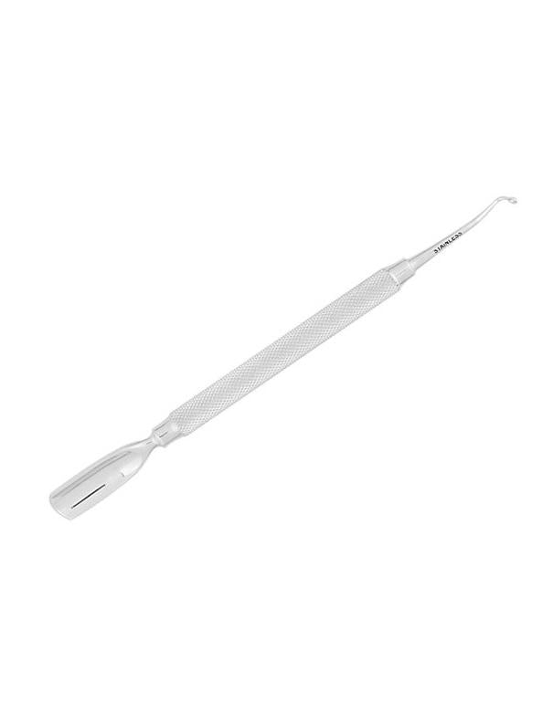 Repoussoir à cuticules et cuillère nettoyante pour ongles Silkline