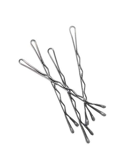 BabylissPRO Crimped Bobby Pins - Silver