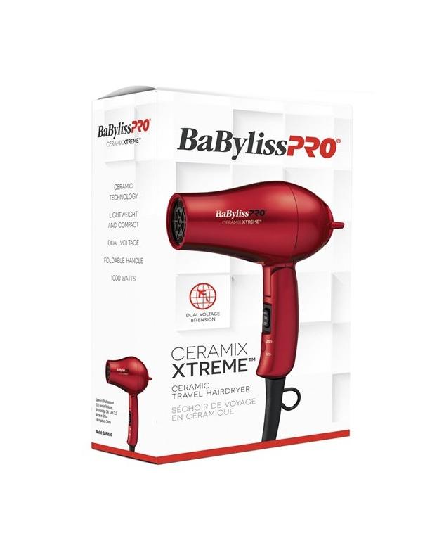 BaBylissPro Ceramic Folding Travel Hairdryer