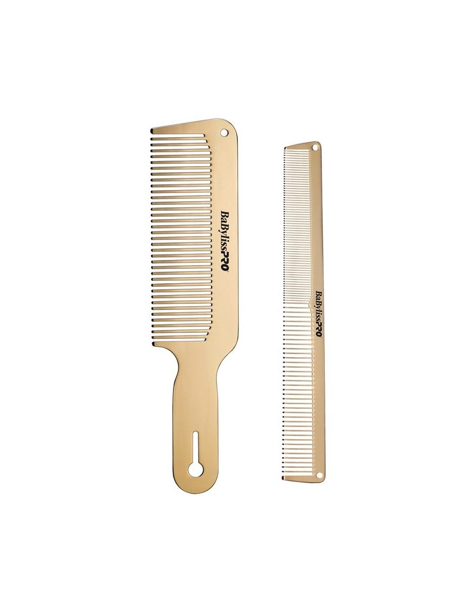 Duo de peignes métalliques BabylissPro GoldFX
