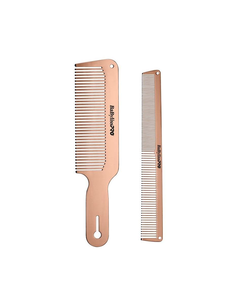 Duo de peignes métalliques BabylissPro RoseFX