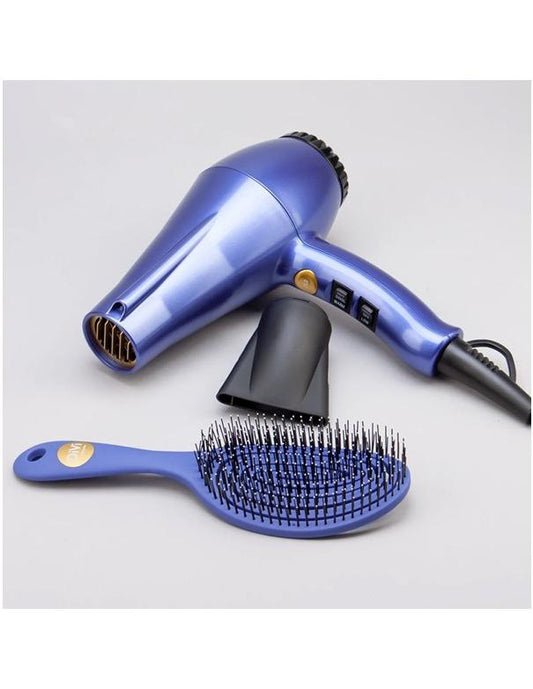 BabylissPro Ionic Ceramic Hairdryer & Brush Set Purple