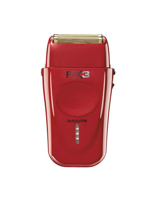 BabylissPro Fx3 Cord-cordless High Speed Double Foil Shaver Red