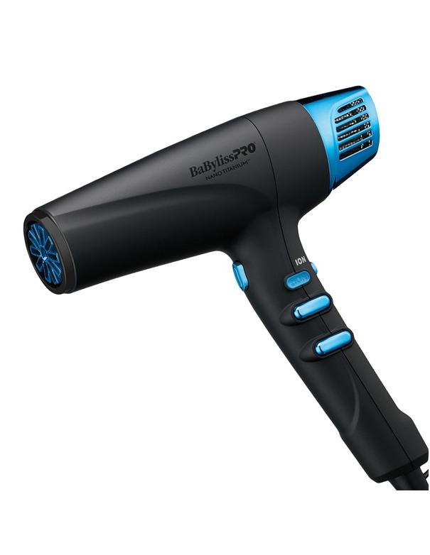 BabylissPro Nano Titanium Dual Ionic High-Speed Hairdryer Midnight Blue