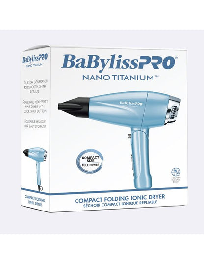 BaBylissPRO Nano Titanium Ionic Compact Hairdryer