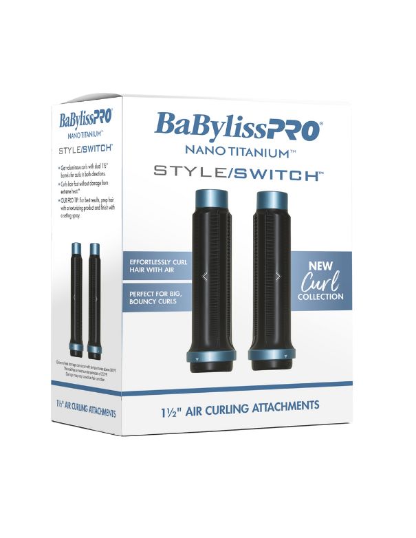 BaBylissPRO Nano Titanium STYLE/SWITCH 1-1/2 AIR CURLING ATTACHMENTS
