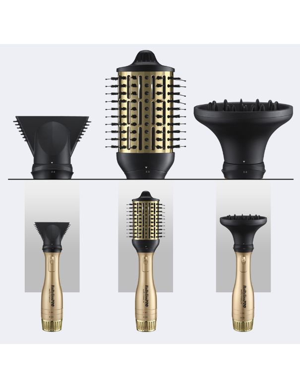 BaBylissPRO Nano-Titanium Detachable 3-in-1 Hot Air Brush & Dryer