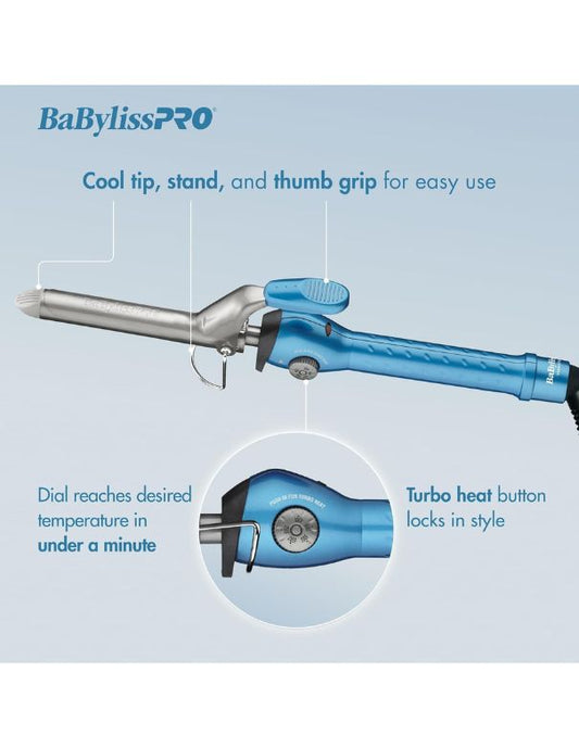 BabylissPRO Clip-Clipless Curling Iron 1 inch - BABNT5100CSC