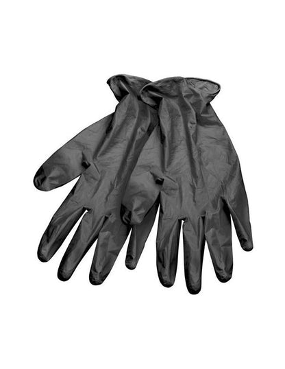 BabylissPro Disposable Vinyl Gloves Small Black